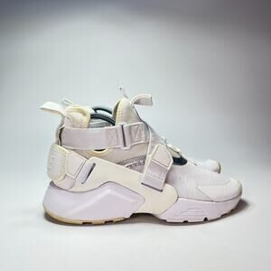 Nike Air Huarache City White Sneaker Strap Running Shoes AJ6662-100 Youth Size 5